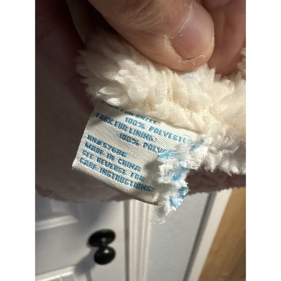 C&C California Medium Sherpa Fleece Jacket Pink Soft Teddy Snap Zip Front Coat - Picture 5 of 6